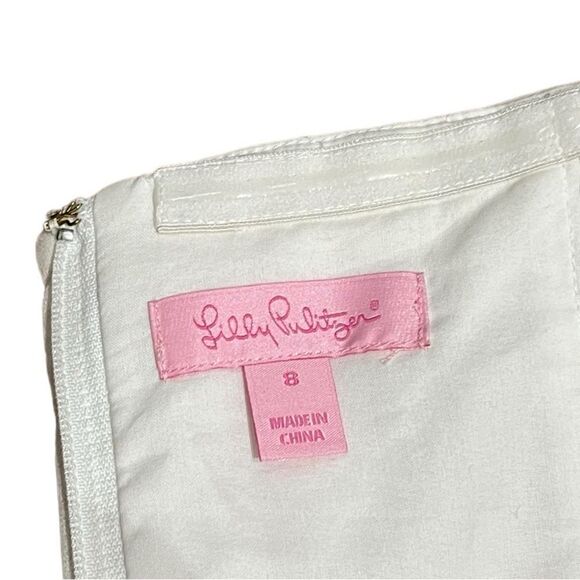 NWT Lilly Pulitzer Bowen Dress Lace By The Docks Nectar Orange, Size 8, NWT - Picture 8 of 12